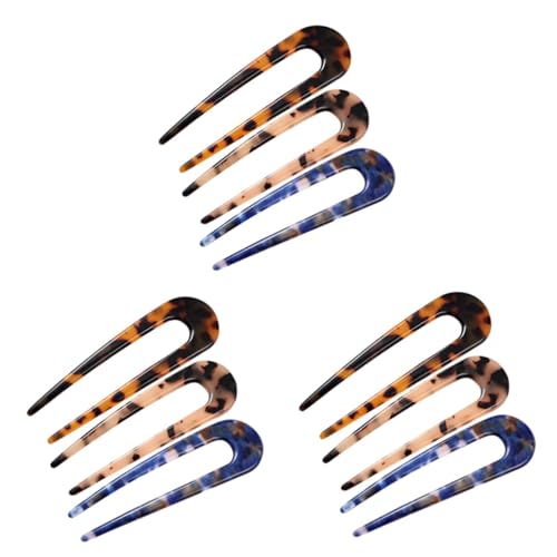 Baluue 9stücke Teiliges Französische Haarnadeln Acetat Eleganter Haarschmuck Für Damen Geeignet Für Dünnes Und Dickes Haar Stilvolle Haaraccessoires Für Verschiedene Frisuren von Baluue