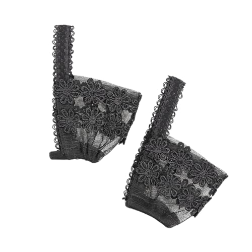 Baluue Abnehmbare Elastische Spitzenschuhbänder für Damen High Heels Flexibles Anti lose schuhriemen Waschbar Bequem Verhindert Herausfallen Schwarz von Baluue