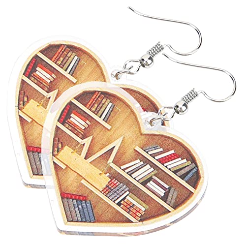 Baluue Acryl Ohrringe Herz Anhänger Damen Statement Ohrhänger Leicht Elegant Hautfreundlich Geschenk für Frauen und Freundinnen von Baluue