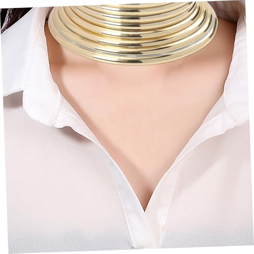 Baluue Afrikanischer Schmuck Halsreif Punk Stil Chunky Halskette Gothic Kette für Damen Mädchen Party Hochzeit Bühnenauftritt von Baluue