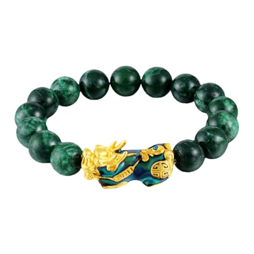 Baluue Agate Feng Shui Armband mit Farbwechsel Perlen Elastisches Damen Herren Schmuck Glücksbringer Geschenk für Alltag Party Reise von Baluue