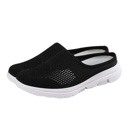 Baluue Atmungsaktive Mesh Slippers Damen Leichte Dünne Rutschfeste Hausschuhe Modische Einfache Sommerschuhe Offen Pantoletten Angenehm und Vielseitig für Outdoor und Alltag von Baluue