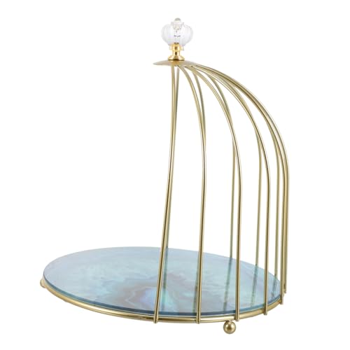 Baluue Aufbewahrungsregal Für Kosmetik Aus Metall Mit Vogelkäfig-design Kleinigkeiten Organizer-regal Für Schreibtisch Desktop-aufbewahrungsständer Für Verschiedene Räume von Baluue