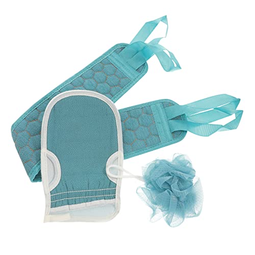 Baluue Badetuch Mit Rückenstreifen Badehandschuhe Für Körper Dusche Peelinghandschuhe Mit Saumdesign Dreidimensionales Design Für Haushalt von Baluue