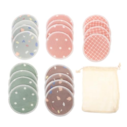 Baluue Bambusfaser Make up Entferner Pads mit Aufbewahrungsbeutel Waschbare Wiederverwendbare Reinigungspads für Empfindliche Haut Sanfte Gesichtspflege und Porentiefe Reinigung von Baluue