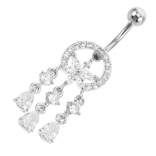 Baluue Bauchnabelpiercing Damen Design Bauchring Nabelschmuck Robust Verschleißfest für Partys Urlaub Nachtclub von Baluue
