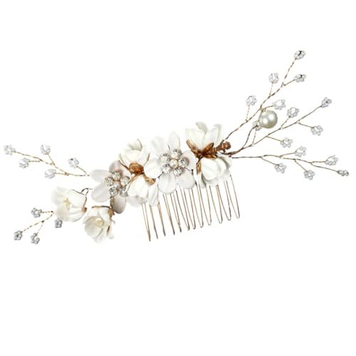 Baluue Rhinestone Haarschmuck Mit Farbenfrohen Blumen Für Hochzeiten Haarspange Für Braut Und Abendveranstaltungen Stilvolles Haaraccessoire Für Damen von Baluue