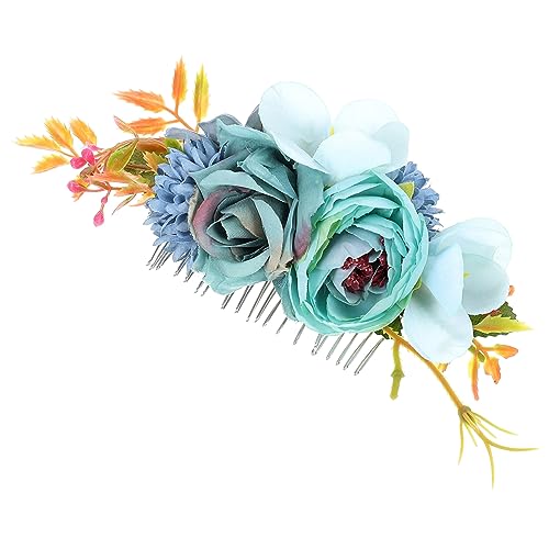 Baluue Blumenelemente Haarkamm Für Braut Strandurlaub Romantisches Design Haarkamm Für Abendkleid Hochzeit Abendparty Tanzparty Haaraccessoire Für Frauen Mädchen Damen von Baluue