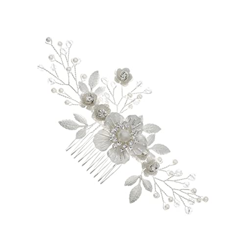 Baluue Braut Haarschmuck Mit Perlenblumen Elegante Hochzeit Haarspange Für Besondere Anlässe Für Brautjungfern Leichte Und Komfortable Haaraccessoires Silberne Farbgebung Baluue Braut Haarschmuck Mit Perlenblumen Elegante Hochzeit Haarspange Für Besondere Anlässe Für Brautjungfern Leichte Und Komfortable Haaraccessoires Silberne Farbgebung von Baluue