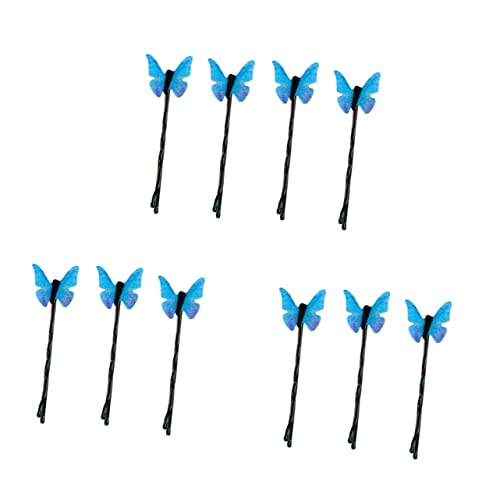 Baluue 10stücke Haarklammern Mit Schmetterlingsdekor Haar-accessoires Für Frauen Und Mädchen Blau von Baluue