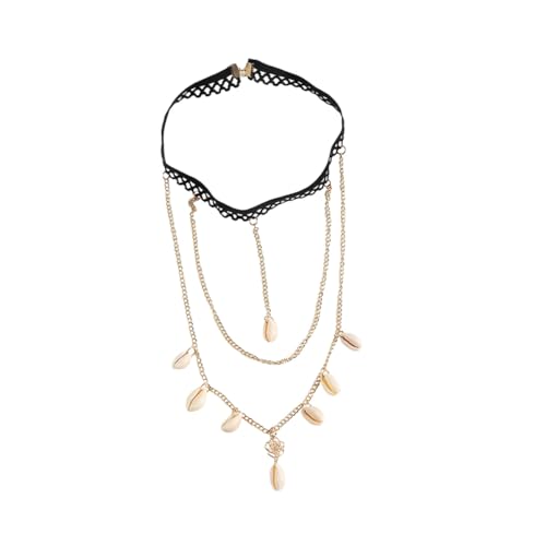 Baluue Boho Elastische Bein Körperkette mit Muschelanhänger Mehrlagige Oberschenkelkette für Damen Flexibler Leg Jewelry Schmuck für Strand und Sommer Modische Verzierung für Frauen von Baluue