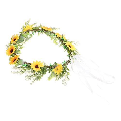 Baluue Braut Blumenkranz Haarschmuck Kunstblumen Eleganter Kopfschmuck Mit Schleife Für Hochzeiten Partys Und Besondere Anlässe Und von Baluue