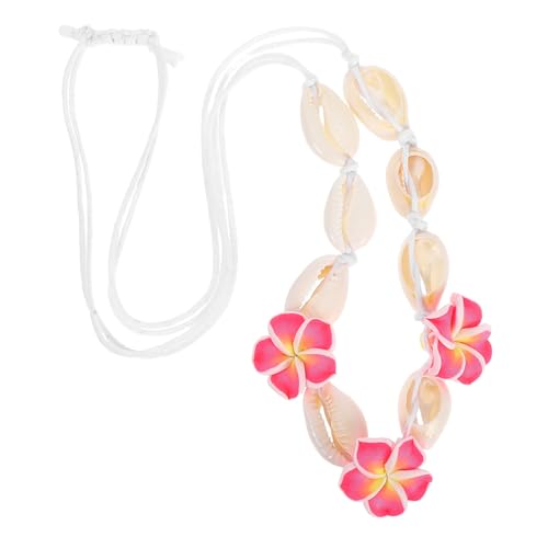 Baluue Boho Strandhalskette Damen Handgefertigt aus Weichem mit Muschelblumen Anhänger Leicht und Bequem für Sommerurlaub Party und Alltag von Baluue
