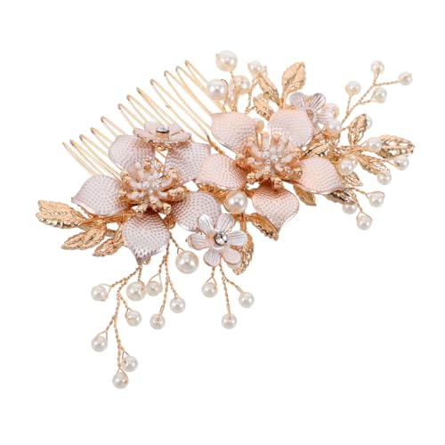 Baluue Braut Haarkamm mit Simulierten Perlen Strahlendes Hochzeits Haaraccessoire für Damen Leichter Komfortabler Brautschmuck mit Funkelnden Kristallen und Harmonischem Design Passend von Baluue