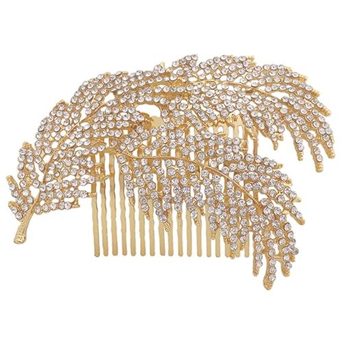 Baluue Brautschmuck Haarkamm Mit Funkelnden Strasssteinen Elegantes Blumen-design Für Hochzeiten Festliche Anlässe Hochwertiger Haarschmuck Für Frauen Leicht Zu Tragen Und von Baluue