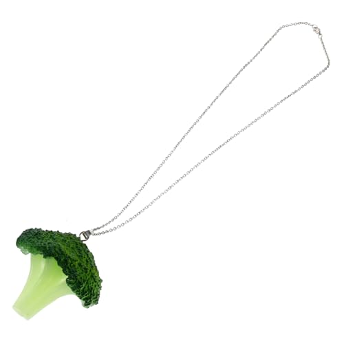 Baluue Brokkoli Anhänger Halskette Damen Leichtes Silikon Schmuck für Freundin Mutter Elegant Minimalistisches Design Modisch und von Baluue