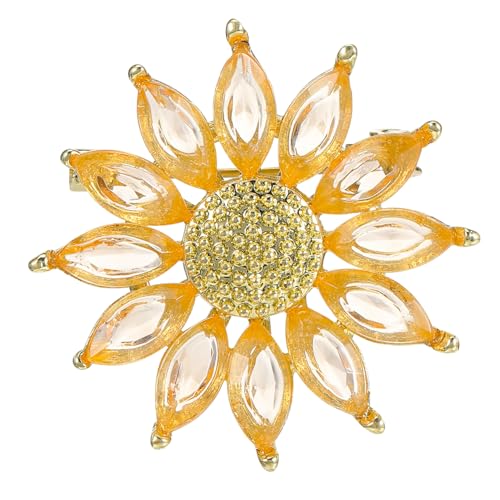 Baluue Brosche Pin Damen Anstecknadel Blumenmotiv Modisch Langlebig Vielseitig für Party Alltag Mantel Schal Kleid Zubehör von Baluue