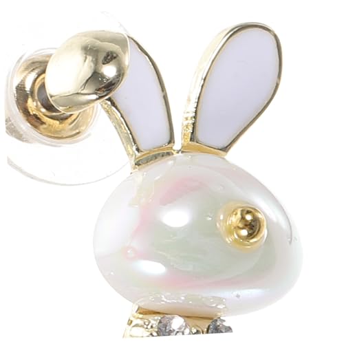 Baluue Bunny Ohrringe für Damen mit Perlen Leichte Ohrstecker Niedliches Design Komfortabel und Hautfreundlich Geeignet für Partys und Alltag Modischer Schmuck für Frauen und Mädchen von Baluue