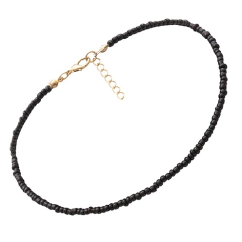 Baluue Bunte Perlenkette Damen Kreative Einzelne Lagen Rice Bead Halskette Einfacher Boho Choker Stil Für Frauen Party Strand Urlaub von Baluue