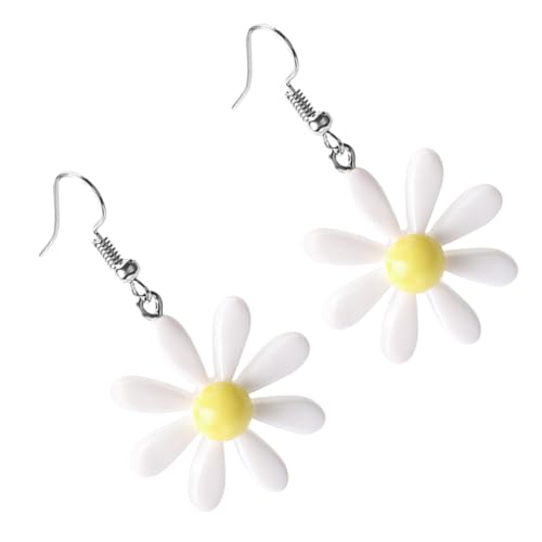Baluue Candy farbige Blumen Ohrhänger Damen Baumelnde Blumenohrringe Leicht Hautfreundlich Für Alltag Dating Party Mädchen Schmuck von Baluue