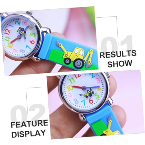 Baluue Cartoon Kinderuhr mit Verstellbarem Armband Präzisem Quarzwerk Bunter Niedlicher Design für Jungen und Mädchen als Geschenk zu Weihnachten und Geburtstag von Baluue