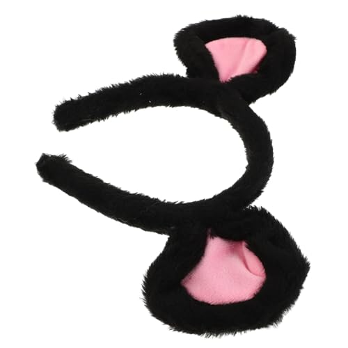 Baluue Cartoon Maus Stirnband Mit Ohren Plüsch Tier Accessoire Für Halloween Kostüm Süßes Mauskopfbedeckung Für Geburtstagsfeiern Und Cosplay von Baluue