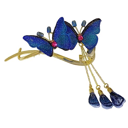 Baluue Haarspangen Für Damen Metall Schmetterlings-haarschmuck Haarspange Quasten-haarspangen Haarstyling-accessoires Für Dickes Haar von Baluue