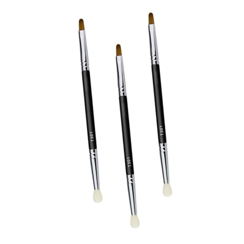 Baluue 3stücke Doppelkopf Concealer Pinsel Mit Kleiner Abdeckpinsel Und Doppelkopf-schwammpinsel Für Mehrzweck-make-up Und Eyeliner Anwendungen von Baluue