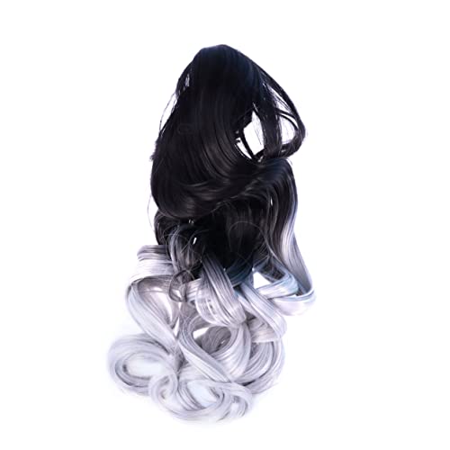 Baluue Hair Gradient Big Wave Wig Mit Tiger Mouth Clip Für Cosplay Party Halloween Natürliche Handgefertigte Kunsthaar-perücke Für Täglichen Gebrauch von Baluue
