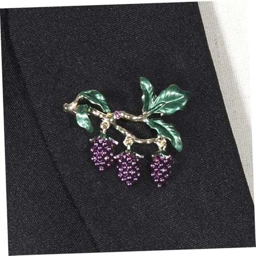 Baluue Damen Brosche aus Legierung mit Funkelnden Strasssteinen Trauben design in Modischer Schmuck für Alltag Hochzeit Party und Valentinstag von Baluue