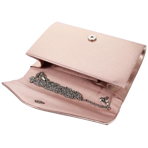 Baluue Damen Clutch Abendtasche Samt in Rosa Kleine Handtasche für Partys Hochzeiten und Bälle Sichere Verschlussfunktion Vielseitig für Make up Geldbörse und Schmuck Geeignet von Baluue