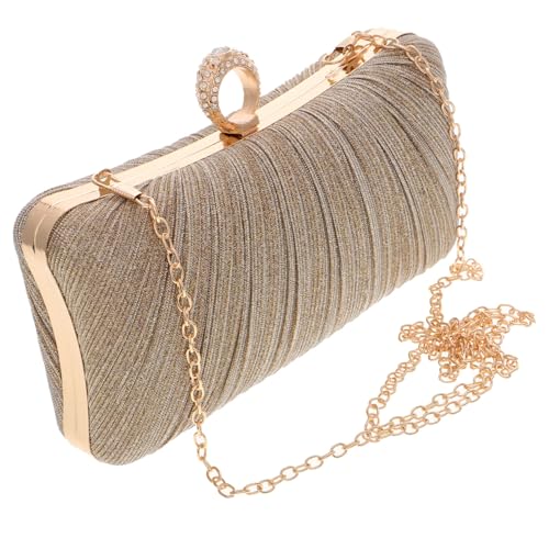 Baluue Damen Clutch Abendtasche mit Glitzer Vielseitige Handtasche für Hochzeit Abschlussball und Party Kleine Umhängetasche mit Schulterkette Modisches Accessoire für Festliche Anlässe von Baluue