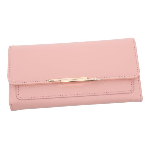 Baluue Damen Geldbörse Lang mit Vielen Fächern aus PU Material Dreifach Sicherer Reißverschluss Vielseitige Clutch für Karten Münzen und Smartphone Leicht und Kompakt für Alltag und von Baluue