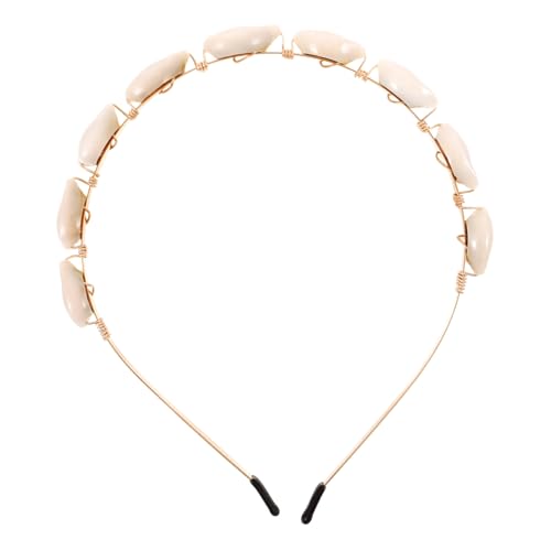 Baluue Damen Haarband mit Muschelmotiv Leichtes Sommer haarschmuck Modisches Stirnband für Hochzeit Braut und Freizeit Elegantes Accessoire für Frauen und Mädchen Geeignet für Strand und von Baluue
