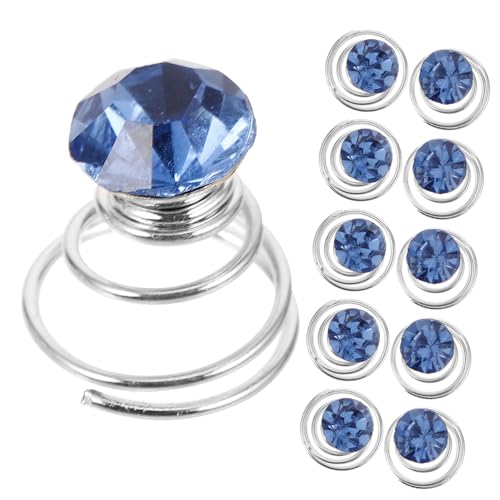 Baluue Damen Haarnadeln Mit Strass Verzierung Spiral Haarklammern Für Hochzeit Abschlussball Geburtstagsfeier von Baluue