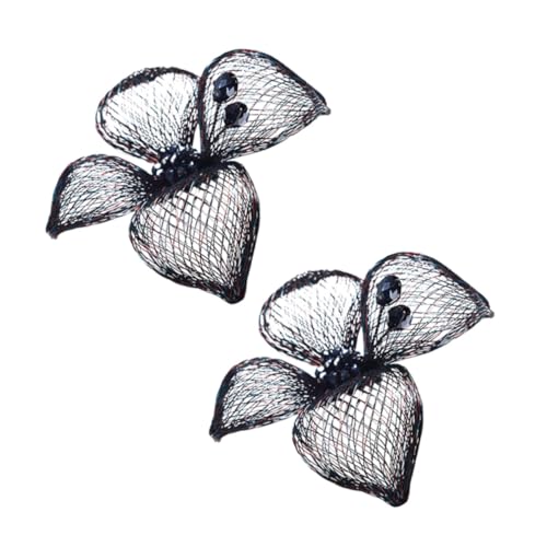 Baluue Damen Lederschuh Schnallen Metall Blume Schuhdekorationen Hochzeits Party accessoires für Hohe Absätze Strapazierfähige Kupferlegierung Schwarz von Baluue