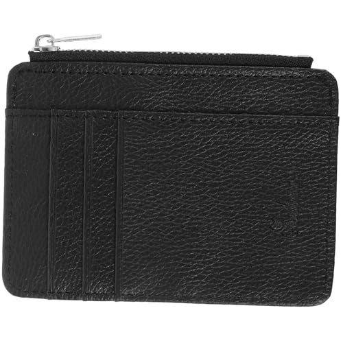 Baluue Damen Münzgeldbörse mit Reißverschluss PU Multifunktionale Kartenetui Banktasche Kompakt Sicher für Alltag Shopping und Reisen Modisch mit Litchi Textur Unisex Geeignet von Baluue