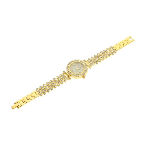 Baluue Damen Quarzuhr mit Verstellbarem Armband Modische Strassbesetzte Armbanduhr in Gold Elegante Vielseitige Uhr für Alltag und Büro Stilvoll und Langlebig Baluue Damen Quarzuhr mit Verstellbarem Armband Modische Strassbesetzte Armbanduhr in Gold Elegante Vielseitige Uhr für Alltag und Büro Stilvoll und Langlebig von Baluue