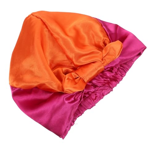 Baluue Satin Schlafhaube Für Damen Für Lange Und Lockige Haare Atmungsaktiv Dekorative Nachtmütze Elastische Haube Für Besseren Schlaf Multifunktional Und Bequem von Baluue