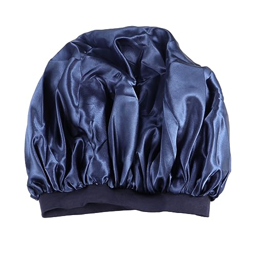 Baluue Satin Schlafhaube Elastisch Für Damen Leichte Salon Schlafmütze Aus Satin Bequem Für Zuhause Oder Duschen von Baluue