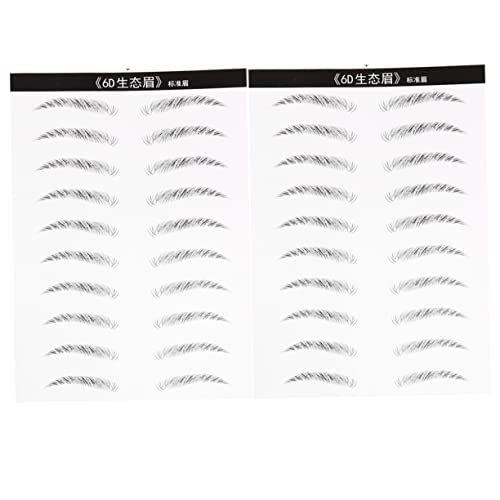 Baluue 2blätter Wasserdichte Augenbrauen Aufkleber Für Haarähnliche Simulation Augenbrauen Tattoos Einfach Zu Für Natürliche Augenbrauenform von Baluue