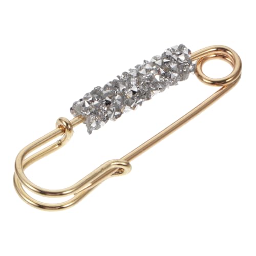 Baluue Delikate Strass Broschen Sicherheitsnadel für Kleidung Langlebiger Cardigan Clip zur Taillenanpassung Kleiner Schwarzer Wasserstein Schmuck Modisches Accessoire für Damen und von Baluue