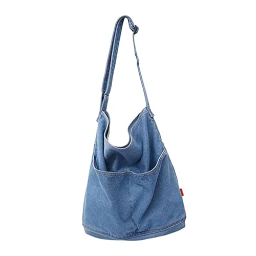 Baluue Denim Canvas Umhängetasche Damen Große Kapazität Leichte Freizeit Shopper Jeansstoff Schultertasche mit Innentasche für Alltag Shopping und Reisen Baluue Denim Canvas Umhängetasche Damen Große Kapazität Leichte Freizeit Shopper Jeansstoff Schultertasche mit Innentasche für Alltag Shopping und Reisen von Baluue