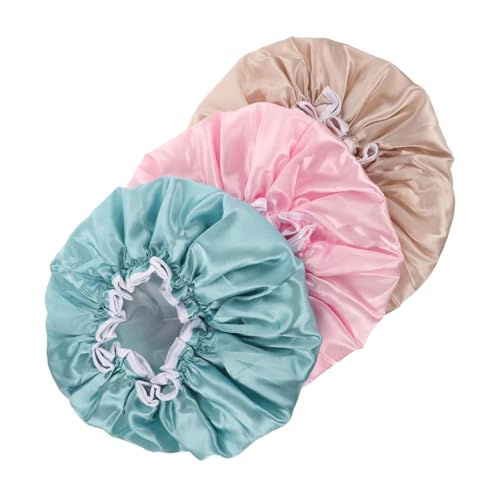 Baluue Doppelte Satin-duschhaube Pe-haar-badehaube Spa-abdeckung Für Frauen Mädchen Männer Haarpflege von Baluue