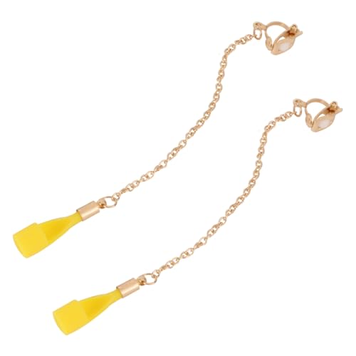 Baluue Drahtlose Ohrclips Damen Ohrhänger aus Kupfer und Silikon Vielseitige Anti verlust Ohrclip schlaufen Komfortabel und Langlebig für Sport und Alltag Modischer Ohrschmuck für von Baluue