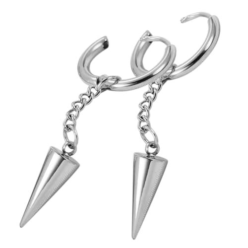 Baluue Edelstahl Ohrstecker Damen Punk Creolen Ohrschmuck Trendige Dreieck Hängend Modische Schmuckstücke für Frauen Alltag Büro Bühne von Baluue