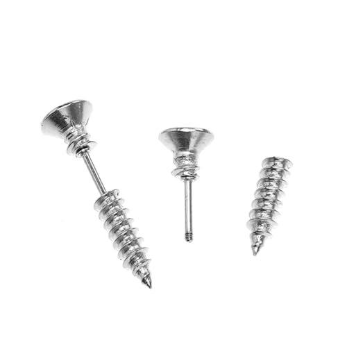 Baluue Edelstahl Schraubohrringe Punk Ear Studs Knorpelschmuck Unisex Kreatives Design Alltag Party Schmuck von Baluue