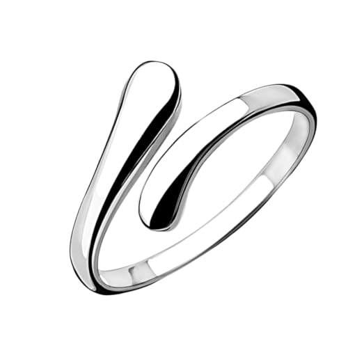 Baluue Einstellbarer Offener Kupferring Damen Geometrisch Schlicht Verstellbar Angenehmer Schmuck für Frauen Modischer Finger Schmuck Geschenk von Baluue