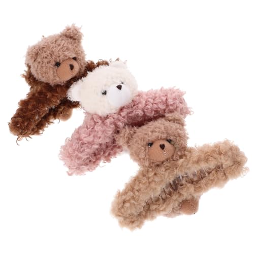 Baluue 3stücke Haarspangen Klammer Mit Bären-ohren Design Für Frauen Und Mädchen Leicht Und Angenehm Zu Tragen Für Verschiedene Anlässe von Baluue