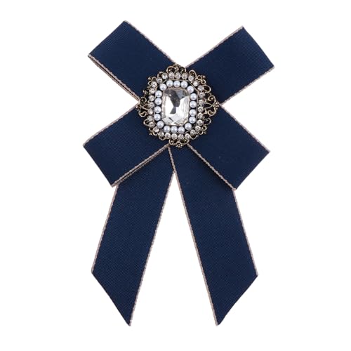 Baluue Elegante Brosche Schleifen anstecknadel mit Funkelnden Strasssteinen Modisches Accessoire für Kleidung Leicht und Kompakt Passend für Blusen Röcke und Vielseitige Outfits von Baluue